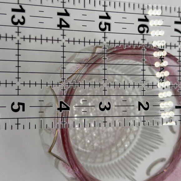 Antique EAPG US Glass Manhattan Maidens Blush Spoon Holder 4" - Picture 8 of 10